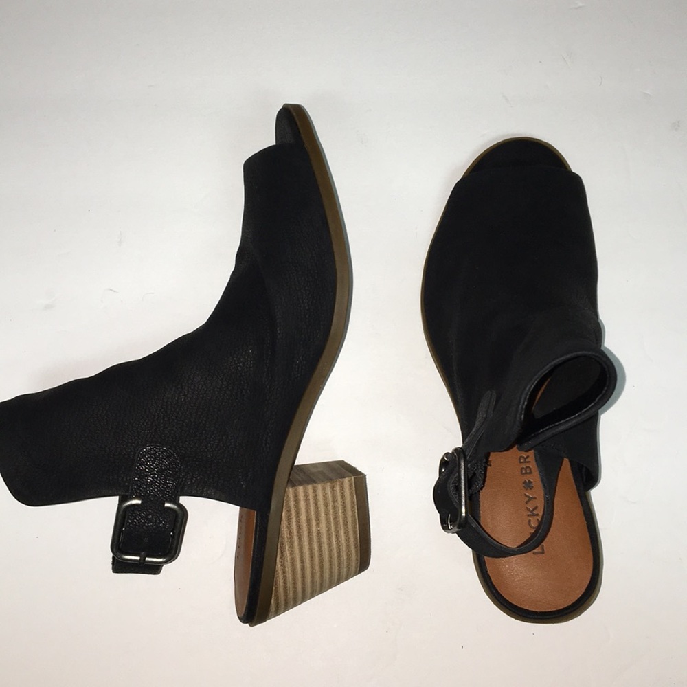 NWOT Lucky Brand Open back Booties —Best Offer